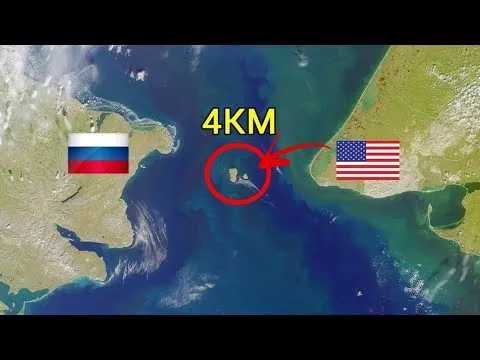Que distancia hay de rusia a estados unidos